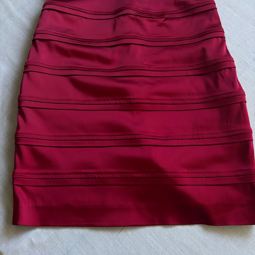 Calvin Klein Red Sleeveless Sheath Midi Dress Women’s Size 4 - Picture 3 of 11